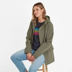 Burradon Womens Waterproof Jacket - Light Khaki -Fashion General Store 61856 BURR302 4