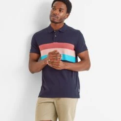 Butley Mens Polo Shirt - Dark Indigo