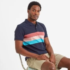 Butley Mens Polo Shirt - Dark Indigo -Fashion General Store 61856 BUTLE001 4