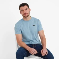 Caldbeck Mens T-Shirt - Blue Haze -Fashion General Store 61856 CALDB001 4
