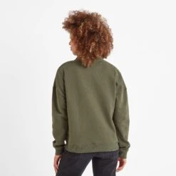 Caldene Womens Quarter Zip Sweat - Khaki -Fashion General Store 61856 CALDE300 3