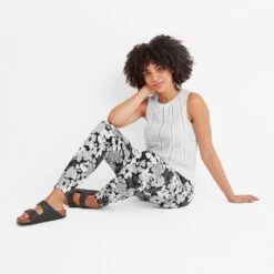 Cambo Womens Trousers - Black Floral Print -Fashion General Store 61856 CAMB400 4