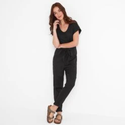 Caraway Womens Jumpsuit - Black Washed -Fashion General Store 61856 CARAW300 1