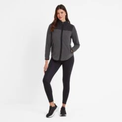 Carty Womens Colour Block Fleece Jacket - Washed Black/Black -Fashion General Store 61856 CART300 3