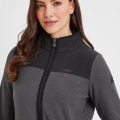 Carty Womens Colour Block Fleece Jacket - Washed Black/Black -Fashion General Store 61856 CART300 6