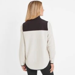 Carty Womens Colour Block Fleece Jacket - Vanilla/Black -Fashion General Store 61856 CART301 2