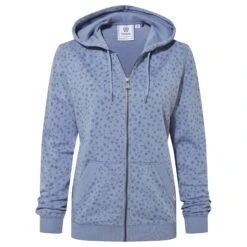 Carys Womens Zip Hoody - Dusty Blue -Fashion General Store 61856 CARYS301