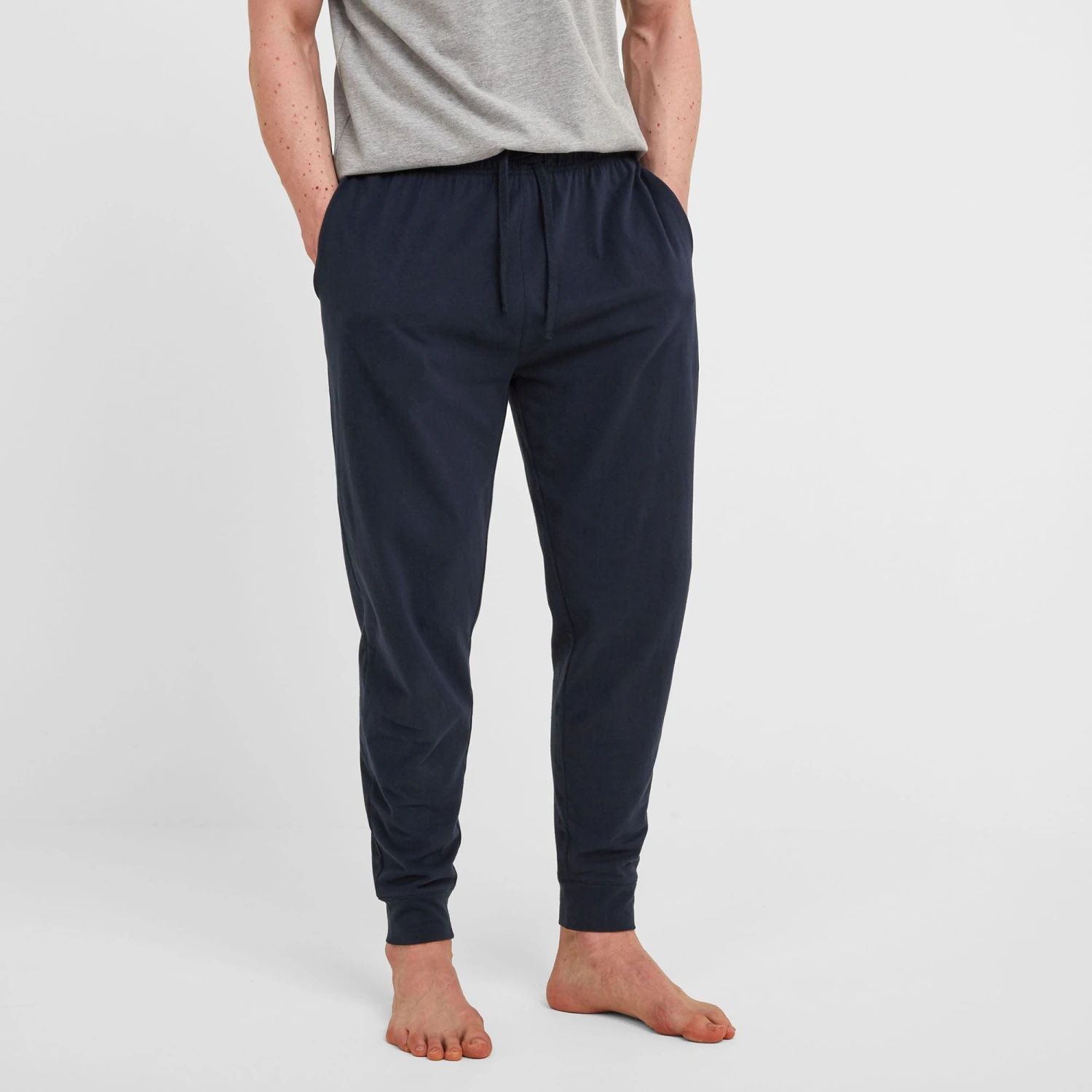 Chill Mens Pyjama Trouser Set - Grey Marl/Indigo 4 Chill Mens Pyjama Trouser Set - Grey Marl/Indigo - Image 2