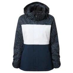 Cinder Womens Ski Jacket - Dark Indigo Confetti Print/Dark Indigo -Fashion General Store 61856 CIND300