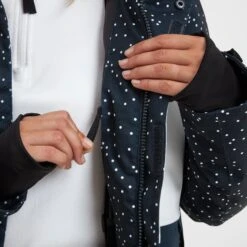 Cinder Womens Ski Jacket - Dark Indigo Confetti Print/Dark Indigo -Fashion General Store 61856 CIND300 7