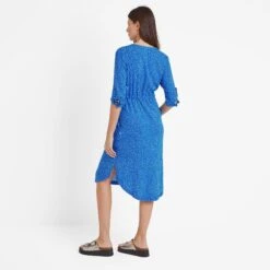 Claudia Womens Shirt Dress - Mykonos Blue Star Print -Fashion General Store 61856 CLAU300 3