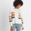 Clio Womens Stripe Cardigan - Off White -Fashion General Store 61856 CLIO301 2