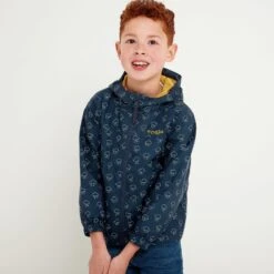 Copley Kids Waterproof Jacket - Dark Indigo Cloud Print -Fashion General Store 61856 COPL600 2