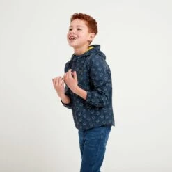 Copley Kids Waterproof Jacket - Dark Indigo Cloud Print -Fashion General Store 61856 COPL600 5