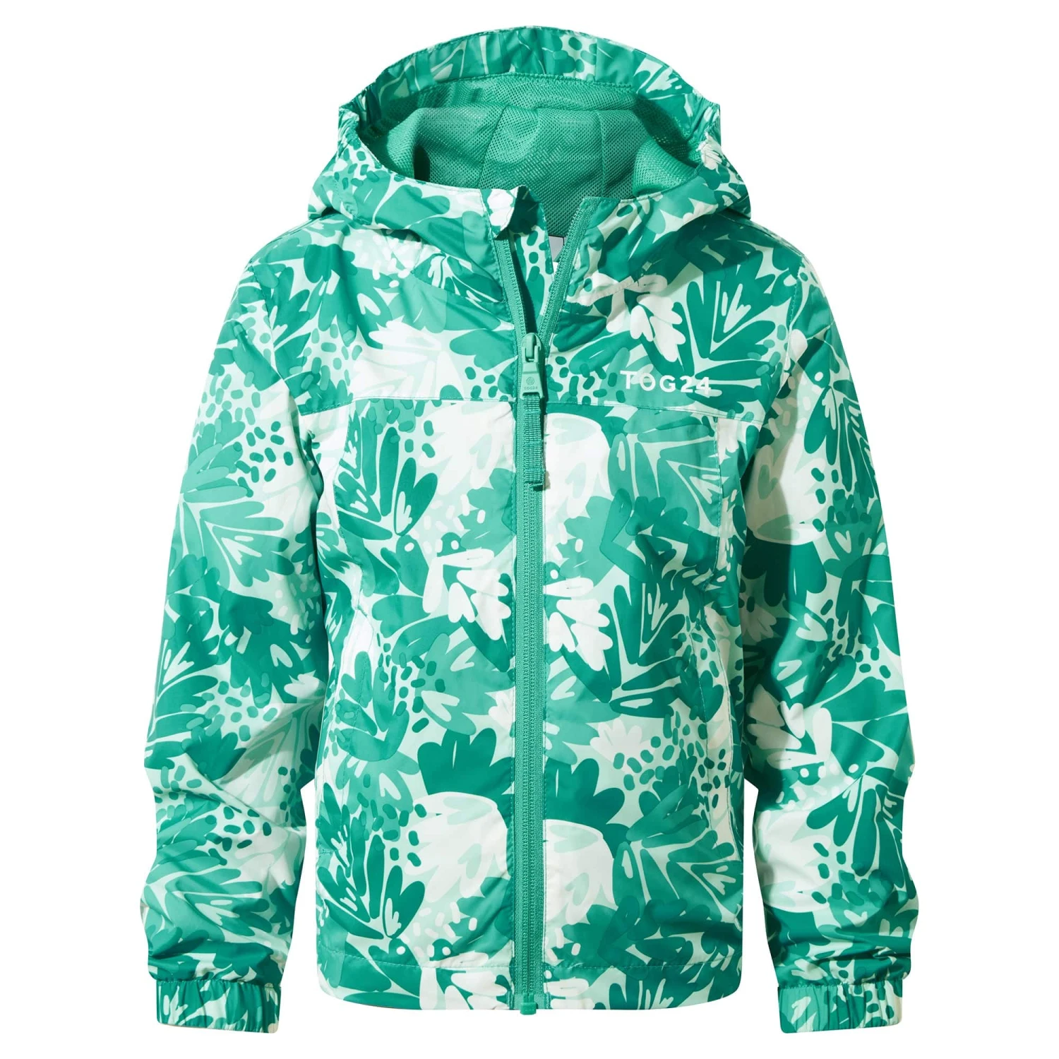 Copley Kids Waterproof Jacket - Turquoise Palm Print 9 Copley Kids Waterproof Jacket - Turquoise Palm Print - Image 7