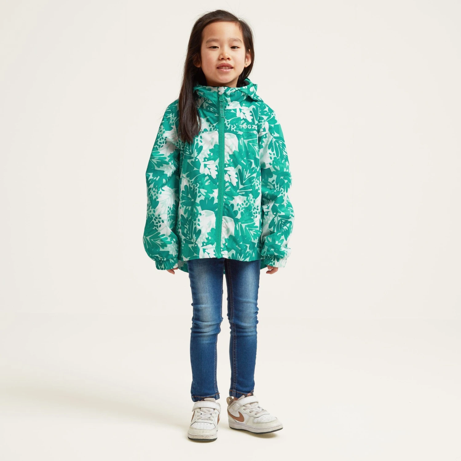 Copley Kids Waterproof Jacket - Turquoise Palm Print 4 Copley Kids Waterproof Jacket - Turquoise Palm Print - Image 2