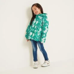 Copley Kids Waterproof Jacket - Turquoise Palm Print 12 Copley Kids Waterproof Jacket - Turquoise Palm Print -Fashion General Store 61856 COPL604 4