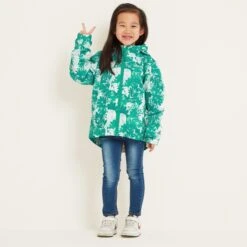 Copley Kids Waterproof Jacket - Turquoise Palm Print 14 Copley Kids Waterproof Jacket - Turquoise Palm Print -Fashion General Store 61856 COPL604 6