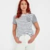 Corinna Womens T-Shirt - Dark Indigo Stripe -Fashion General Store 61856 CORIN302 5