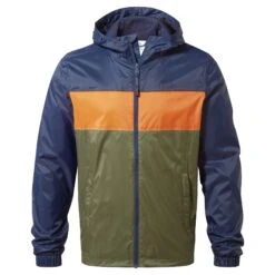 Craven Mens Waterproof Packaway Jacket - Khaki/Navy/Dark Orange Colour Block 17 Craven Mens Waterproof Packaway Jacket - Khaki/Navy/Dark Orange Colour Block -Fashion General Store 61856 CRAV062