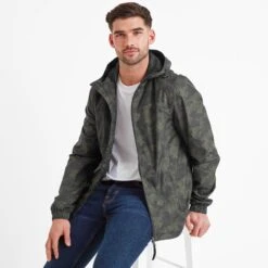 Craven Mens Waterproof Packaway Jacket - Khaki Dot Camo Print 13 Craven Mens Waterproof Packaway Jacket - Khaki Dot Camo Print -Fashion General Store 61856 CRAV071 4