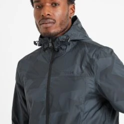 Craven Mens Waterproof Packaway Jacket - Dark Indigo Block Camo Print -Fashion General Store 61856 CRAV072 5