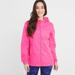 Craven Womens Waterproof Packaway Jacket - Bubblegum Pink