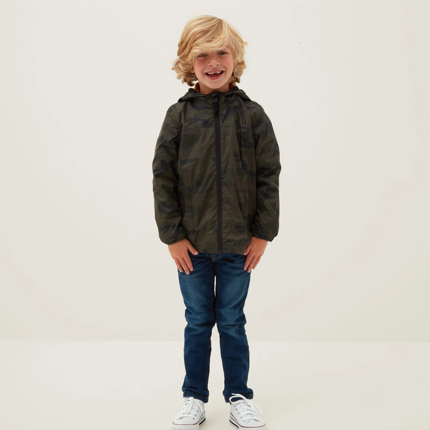 Craven Kids Waterproof Packaway Jacket - Khaki Classic Camo 4 Craven Kids Waterproof Packaway Jacket - Khaki Classic Camo - Image 2