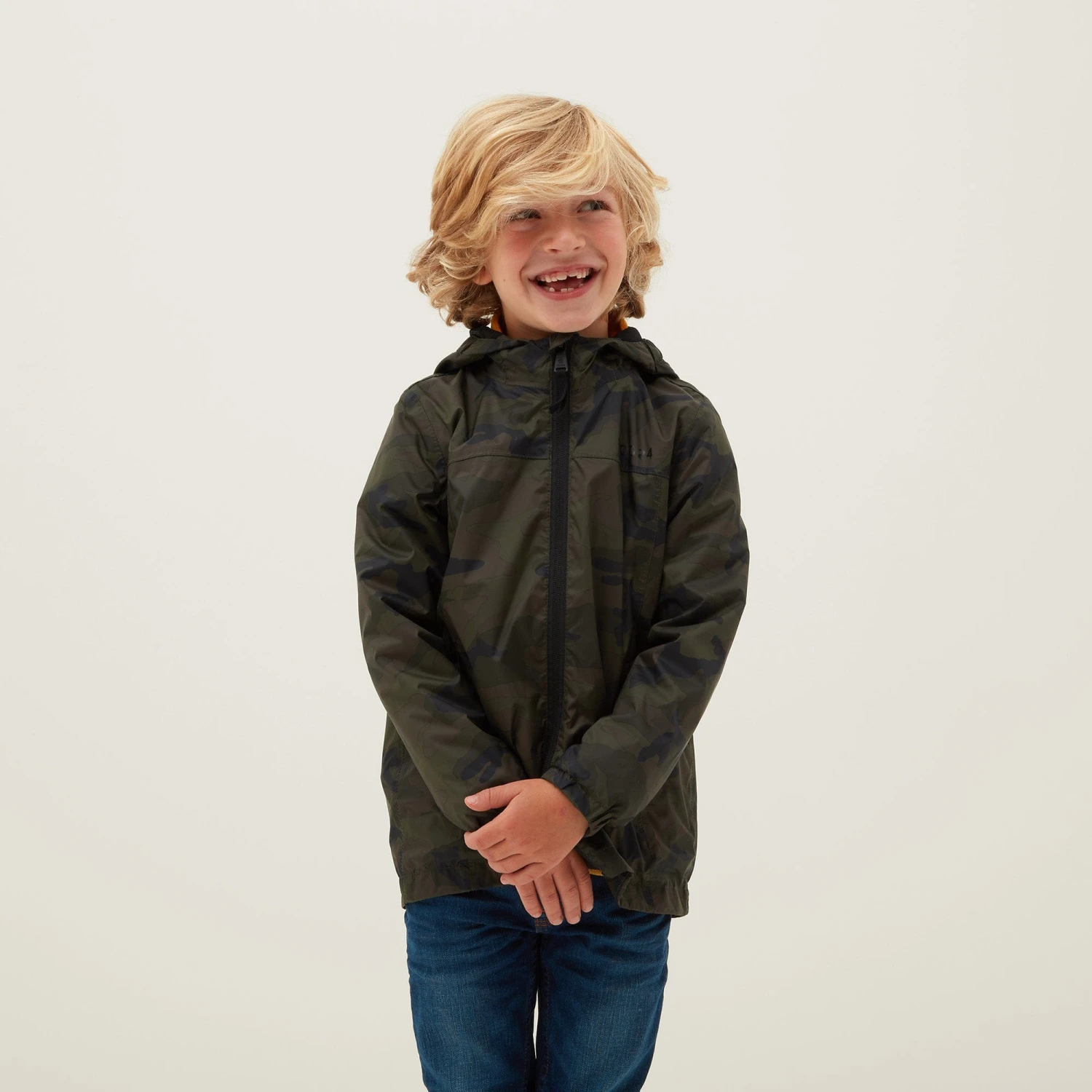 Craven Kids Waterproof Packaway Jacket - Khaki Classic Camo 8 Craven Kids Waterproof Packaway Jacket - Khaki Classic Camo - Image 6