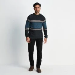 Darius Mens Jumper - Petrol Blue -Fashion General Store 61856 DARI002 1