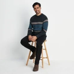 Darius Mens Jumper - Petrol Blue -Fashion General Store 61856 DARI002 6