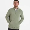 Dorian Mens Quarter Zip Sweat - Faded Khaki -Fashion General Store 61856 DORI001 2