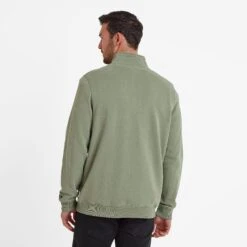 Dorian Mens Quarter Zip Sweat - Faded Khaki -Fashion General Store 61856 DORI001 3