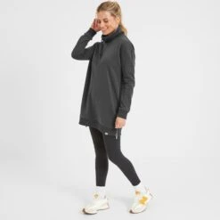 Drakeford Womens Longline Sweat - Washed Black -Fashion General Store 61856 DRAKE300 1