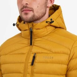Drax Mens Hooded Down Jacket - Golden Brown -Fashion General Store 61856 DRAXH007 4