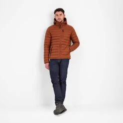 Drax Mens Hooded Down Jacket - Rust -Fashion General Store 61856 DRAXH008 6