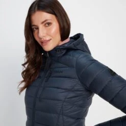 Drax Womens Hooded Down Jacket - Navy -Fashion General Store 61856 DRAXH301 4