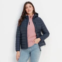 Drax Womens Hooded Down Jacket - Navy -Fashion General Store 61856 DRAXH301 7 147eea62 7524 4d88 90a8 5c9e9c752bee
