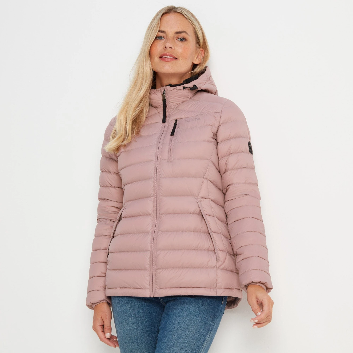 Drax Womens Hooded Down Jacket - Faded Pink 3 Drax Womens Hooded Down Jacket - Faded Pink