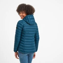 Drax Womens Hooded Down Jacket - Lagoon Blue -Fashion General Store 61856 DRAXH307 3