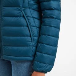 Drax Womens Hooded Down Jacket - Lagoon Blue -Fashion General Store 61856 DRAXH307 5