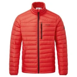 Drax Mens Funnel Down Jacket - Fire Red -Fashion General Store 61856 DRAXJ004
