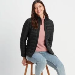 Drax Womens Funnel Down Jacket - Black -Fashion General Store 61856 DRAXJ300 8