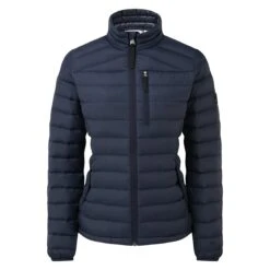 Drax Womens Funnel Down Jacket - Navy -Fashion General Store 61856 DRAXJ301