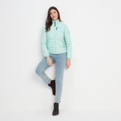 Drax Womens Funnel Down Jacket - Mint Blue -Fashion General Store 61856 DRAXJ305 6
