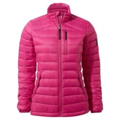 Drax Womens Funnel Down Jacket - Cerise -Fashion General Store 61856 DRAXJ307