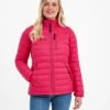 Drax Womens Funnel Down Jacket - Cerise -Fashion General Store 61856 DRAXJ307 2