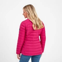 Drax Womens Funnel Down Jacket - Cerise -Fashion General Store 61856 DRAXJ307 3