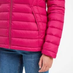 Drax Womens Funnel Down Jacket - Cerise -Fashion General Store 61856 DRAXJ307 5
