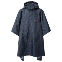 Drench Unisex Packable Waterproof Poncho - Dark Indigo Scattered Star